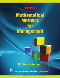 Mathematical Methods For Management 1st Edition R Veerachamy