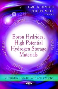 Boron Hydrides High Potential Hydrogen Storage Materials 1st Edition Umit B Demirci Philippe Miele