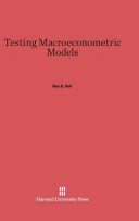 Testing Macroeconometric Models Ray Fair