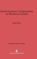 Grain Growers Coperation In Western Canada Harald S Patton