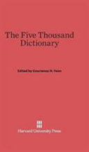 The Five Thousand Dictionary A Chineseenglish Pocket Dictionary And Index To The Character Cards Of The College Of Chinese Studies Courtenay H Fenn