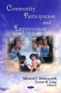 Community Participation And Empowerment 1st Edition Mildred F Hindsworth Trevor B Lang