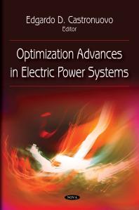 Optimization Advances In Electric Power Systems 1st Edition Edgardo D Castronuovo