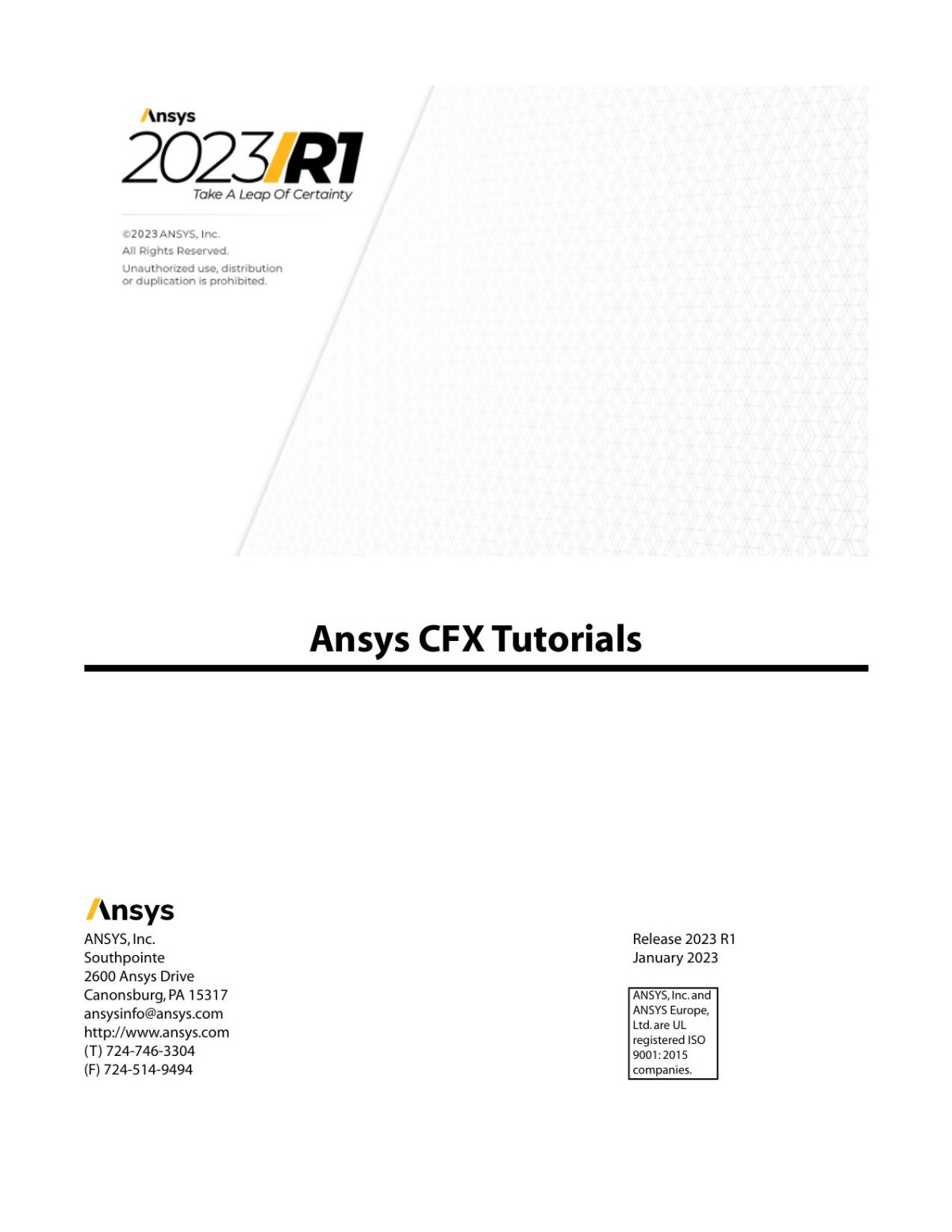 Cfx Tutorials Ansys Inc