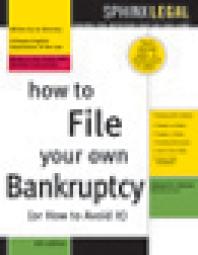 How To File Your Own Bankruptcy Or How To Avoid It 6th Edition Edward A Haman