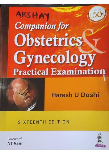 Companion For Obstetrics And Gynecology Practical Examination 16th Edition Doshi Haresh U