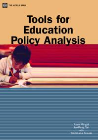 Tools For Education Policy Analysis 1st Edition Alain Mingat Jeepeng Tan Shobhana Sosale