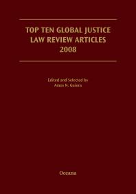 Top Ten Global Justice Law Review Articles 2008 Amos Guiora