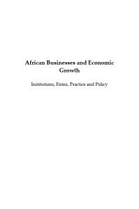 African Businesses And Economic Growth Imani Silver Kyaruzi