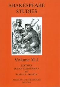 Shakespeare Studies 1st Edition Susan Zimmerman James R Siemon