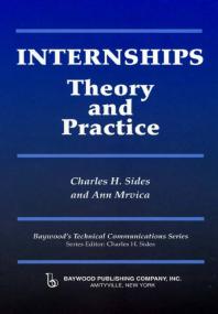 Internships Theory And Practice Charles Sides Ann Mrvica
