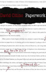 Paperwork Selected Prose 1st Edition David Citino