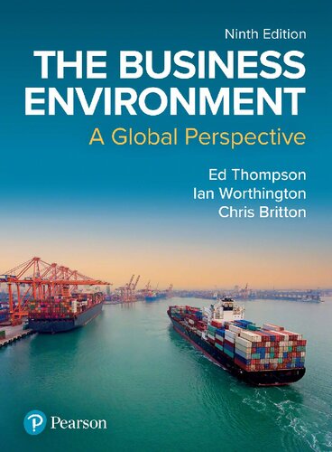 The Business Environment A Global Perspective 9th Edition Ed Thompson