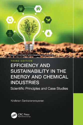 Efficiency And Sustainability In The Energy And Chemical Industries 3rd Edition Krishnan Sankaranarayanan