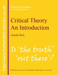 An Introduction To Critical Theory Jennifer Rich Mark Addis