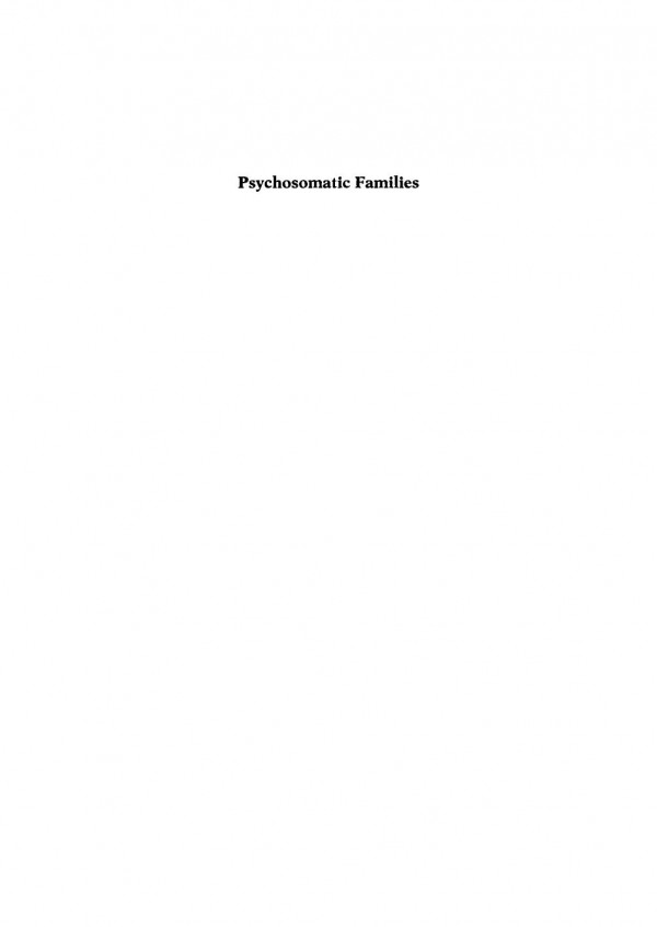 Psychosomatic Families Anorexia Nervosa In Context Salvador Minuchin