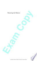 Restoring The Balance Women Physicians And The Profession Of Medicine 18501995 Ellen S More
