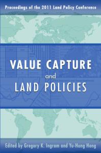Value Capture And Land Policies 1st Edition Gregory K Ingram Yuhung Hong