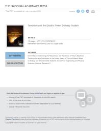 Terrorism And The Electric Power Delivery System 1st Edition National Research Council Division On Engineering And Physical Sciences Board On Energy And Environmental Systems Committee On Enhancing The Robustness And Resilience Of Future Electrical Transmission And Distribution In The United States To Terrorist