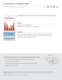 Nonresponse In Social Science Surveys A Research Agenda 1st Edition National Research Council Division Of Behavioral And Social Sciences And Education Committee On National Statistics Panel On A Research Agenda For The Future Of Social Science Data Collection Thomas J Plewes Roger Tourangeau