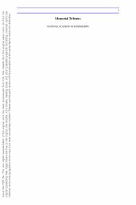 Memorial Tributes Volume 9 1st Edition National Academy Of Engineering National Academy Of Sciences