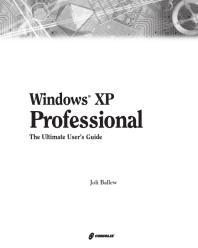 Windows Xp Professional The Ultimate Users Guide Joli Ballew
