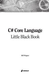 C Core Language Little Black Book Bill Wagner