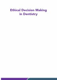 Ethical Decision Making In Dentistry Suzanne Stuckimccormick