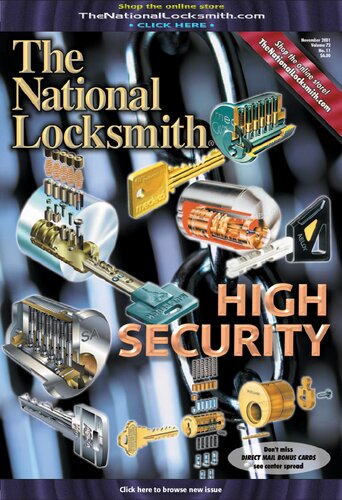 The National Locksmith Volume 72 Number 11 11th Edition The National Locksmith