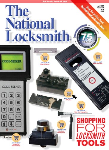 The National Locksmith Volume 75 Number 4 4th Edition The National Locksmith
