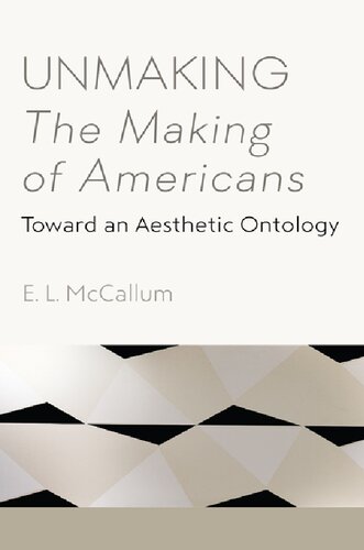Unmaking The Making Of Americans Toward An Aesthetic Ontology E L Mccallum