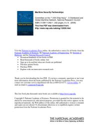 Maritime Security Partnerships 1st Edition National Research Council Division On Engineering And Physical Sciences Naval Studies Board Committee On The 1
