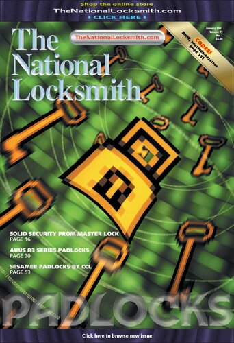 The National Locksmith Volume 72 Number 1 1st Edition The National Locksmith