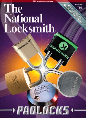 The National Locksmith Volume 74 Number 1 1st Edition The National Locksmith