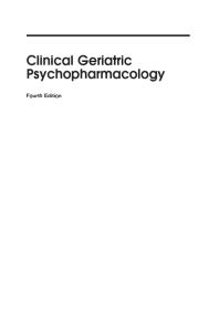 Clinical Geriatric Psychopharmacology Carl Salzman