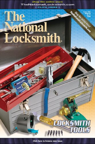 The National Locksmith Volume 73 Number 10 10th Edition The National Locksmith