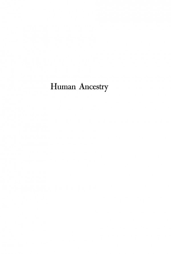 Human Ancestry From A Genetical Point Of View Reginald Ruggles Gates