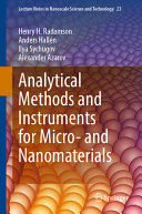Analytical Methods And Instruments For Micro And Nanomaterials Henry H Radamson