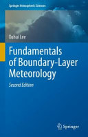 Fundamentals Of Boundarylayer Meteorology 2nd Edition 2nd Xuhui Lee