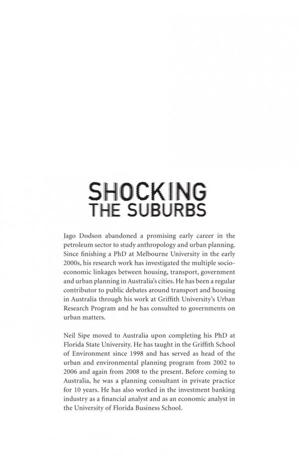 Shocking The Suburbs Oil Vulnerability In The Australian City 1st Edition Jago Dodson Neil Sipe