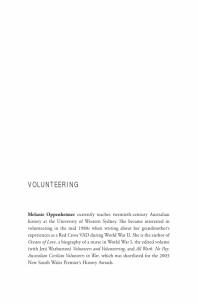 Volunteering Why We Cant Survive Without It 1st Edition Melanie Oppenheimer