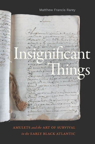 Insignificant Things Amulets And The Art Of Survival In The Early Black Atlantic Matthew Francis Rarey