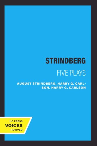 Strindberg Five Plays Reprint 2019 August Strindberg