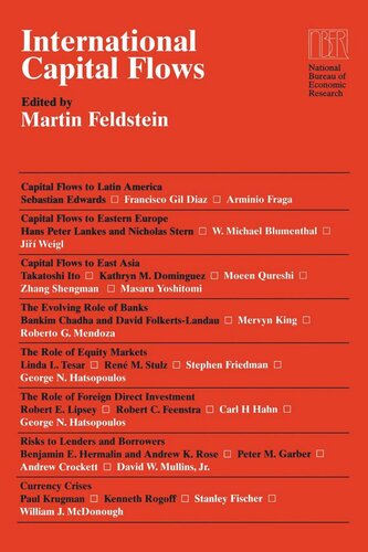 International Capital Flows Martin Feldstein Editor
