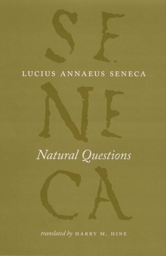 Natural Questions Lucius Annaeus Seneca Harry M Hine