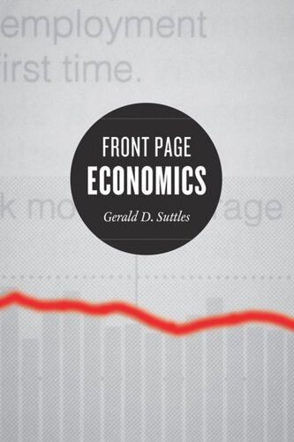 Front Page Economics Gerald D Suttles Mark D Jacobs