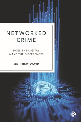 Networked Crime Does The Digital Make The Difference Matthew David