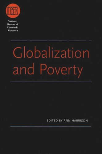 Globalization And Poverty Ann Harrison Editor