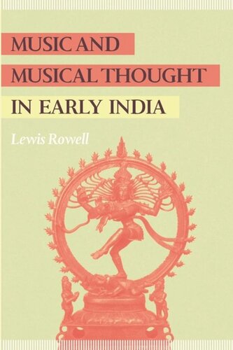 Music And Musical Thought In Early India Lewis Rowell