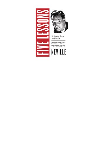 Five Lessons A Master Class By Neville Neville Goddard Mitch Horowitz